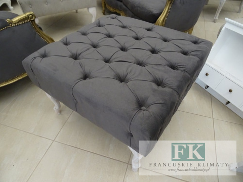 STOLIK KAWOWY / PUF pikowany PLUSZ 74 X 74 CM ! shabby PROWANSJA STOLIK KAWOWY / PUF pikowany PLUSZ 74 X 74 CM ! shabby PROWANSJA