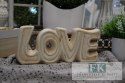 NAPIS LOVE SZER. 15,5 CM DO WNĘTRZ I OGRODÓW shabby , vintage
