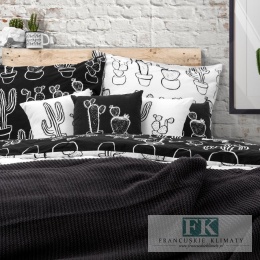 POŚCIEL KAKTUSY 220X200 DWUSTRONNA 100% SATYNA BAWEŁNIANA