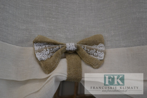 ROLETKA , EKRAN , PANEL BATYST LEN KORONKA SHABBY CHIC PROWANNSJA VINTAGE
