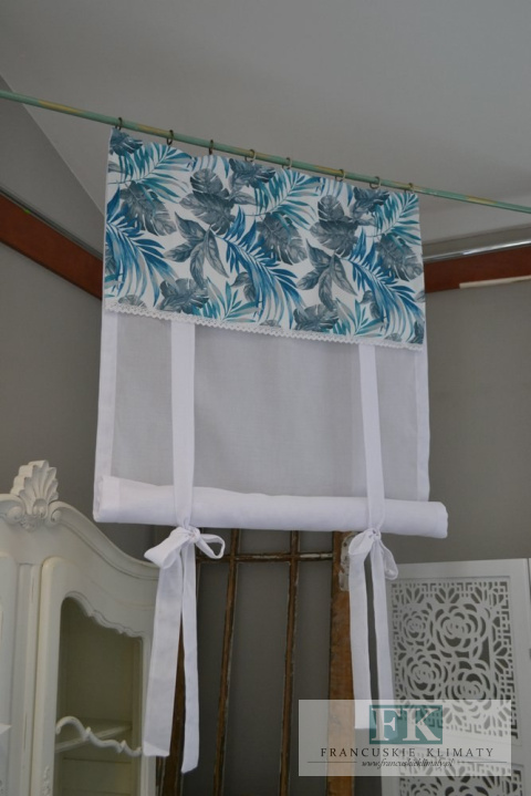 ROLETA ROLETKA PANEL LIŚCIE SZER 80 CM STYL NOWOCZESNY BOHO