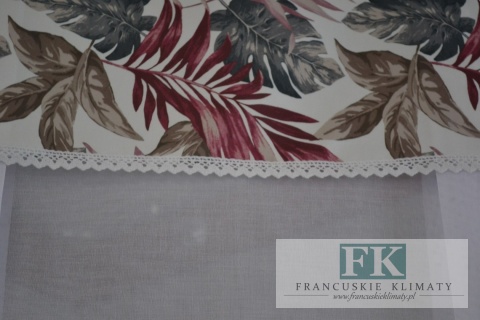 ROLETA ROLETKA PANEL LIŚCIE SZER 80 CM STYL NOWOCZESNY BOHO