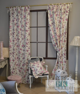 SZYCIE ZASŁONA BOK 250 CM kwiaty styl prowansalski shabby chic