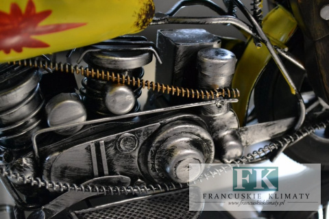 METALOWY HARLEY MOTOR STYL RETRO VINTAGE