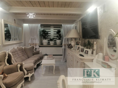 ZASŁONA FALBANY W STYLU PROWENSALSKIM , FRANCUSKIM , SHABBY