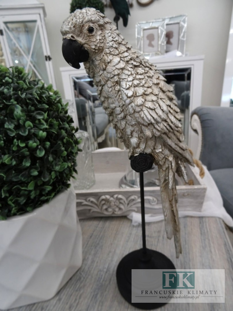 FIGURKA PAPUGA NA STATYWIE 36 CM