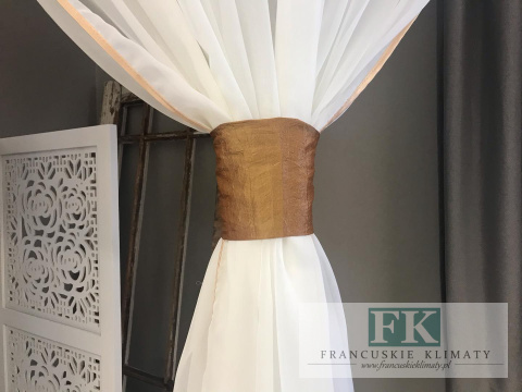FIRANA 400X160 WOAL KREM TAFTA KLEPSYDRY GLAMOUR