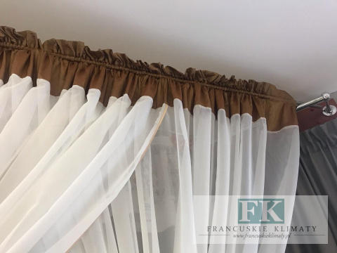 FIRANA 400X160 WOAL KREM TAFTA KLEPSYDRY GLAMOUR