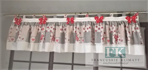 LAMBREKIN SZELKI KOKARDA PROWANSJA RETRO NATURA KROPKI KORONKA SHABBY