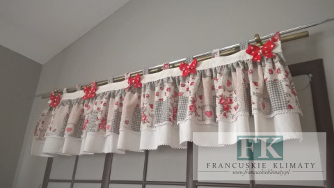 LAMBREKIN SZELKI KOKARDA PROWANSJA RETRO NATURA KROPKI KORONKA SHABBY