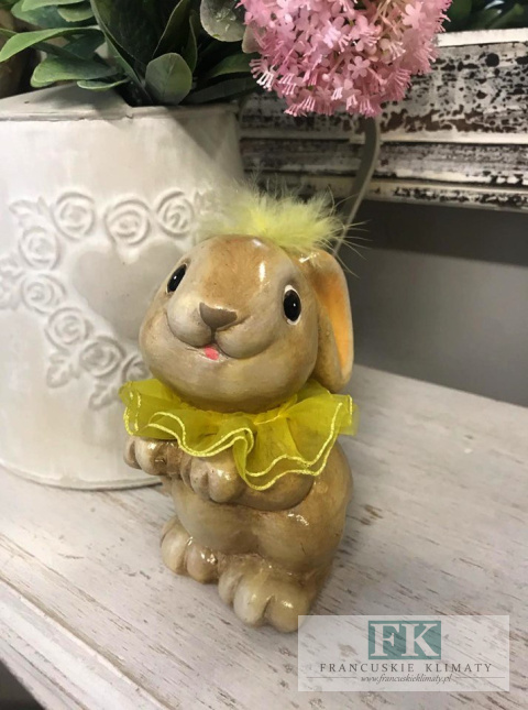 FIGURA KRÓLICZEK KRÓLIK 11 CM DEKORACJA CERAMIKA
