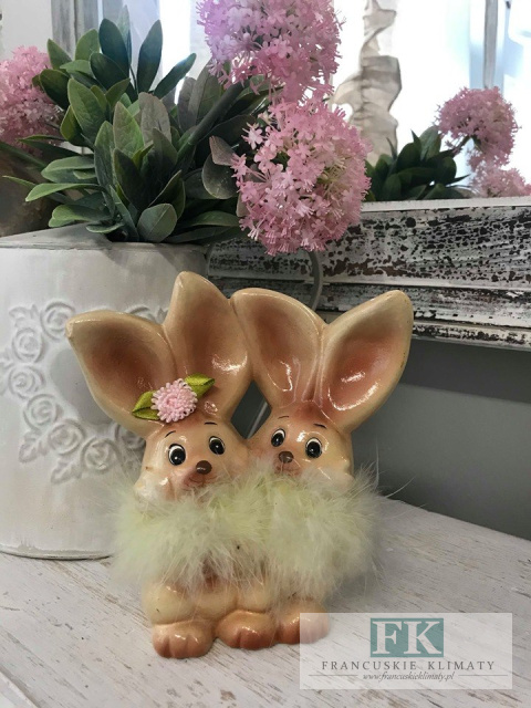 FIGURA PARA 14,5 CM ZAJĄCZKÓW KROLIKÓW DEKORACJA WIELKANOC