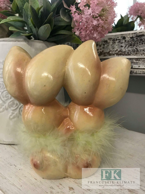 FIGURA PARA 14,5 CM ZAJĄCZKÓW KROLIKÓW DEKORACJA WIELKANOC