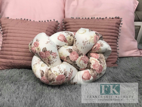 PODUSZKA KWIATOWA 48cm SUPEŁ PRECEL KNOT PILLOW