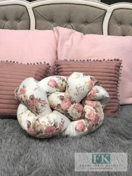 PODUSZKA KWIATOWA 48cm SUPEŁ PRECEL KNOT PILLOW