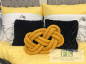 PODUSZKA MUSZTRADOWA VELVET PLUSZ SUPEŁ PRECEL KNOT PILLOW