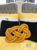 PODUSZKA MUSZTRADOWA VELVET PLUSZ SUPEŁ PRECEL KNOT PILLOW