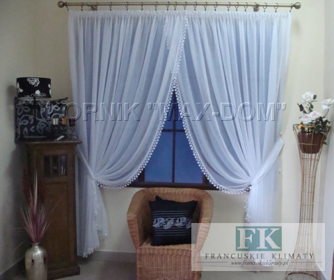 FIRANA firanka KRESZ GIPIURA SHABBY CHIC , PROWANSJA , VINTAGE