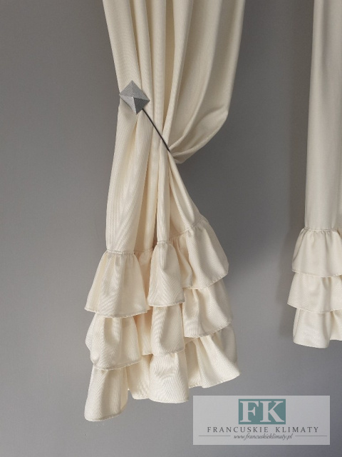 ZASŁONA FALBANY 140/160 PROWANSJA , VINTAGE , LOFT , SHABBY CHIC 140/160
