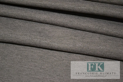 materiał TKANINA ZASŁONY obrusy WYSOKOŚĆ ok 280 SZARY-STALOWY