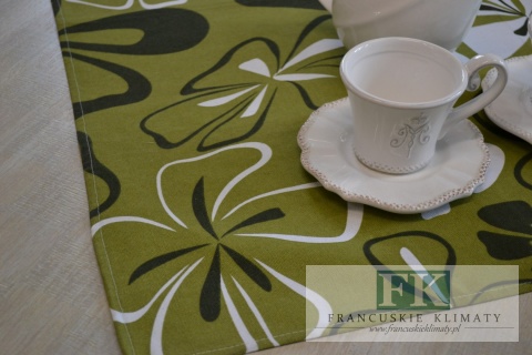 BIEŻNIK DEKORACYJNY 84x84 KWIATY PROWANSJA FRANCJA