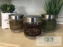 SŁOIK POJEMNIK KUCHENNY SZKLANY COFFEE NA KAWĘ
