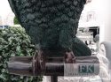 FIGURA PAPUGA 56 cm W ODCIENIACH ZIELENI ptak