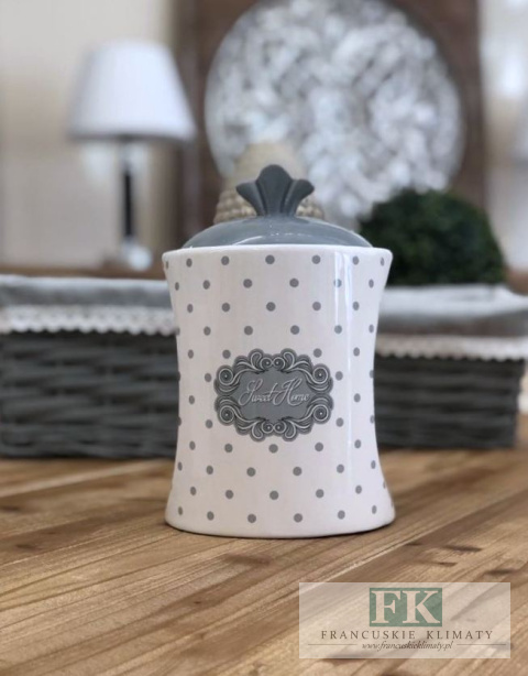 KOLEKCJA SWEET HOME POJEMNIK CERAMICZNY wys. 16 cm