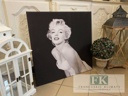 OBRAZ NA PŁÓTNIE PORTRET 70x70 MARILYN MONROE RETRO VINTAGE