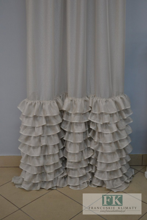 PROWANSJA FIRANA BOK 10 FALBAN FALBANY retro vintage 140/250 cm