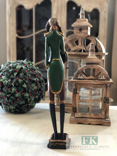 FIGURA PIES Z ZEGAREM WYS. 50 CM