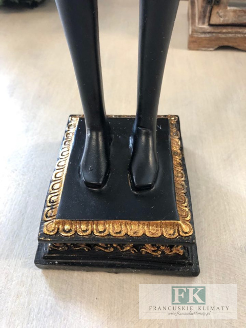 FIGURA PIES Z ZEGAREM WYS. 50 CM