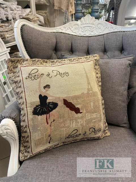 POSZEWKA DEKORACYJNA GBALETNICA 45X45 VINTEGE RETRO