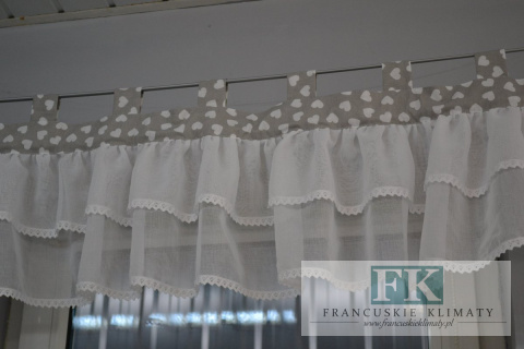 ZAZDROSTKA 100/35 BATYST BAWEŁNA SZELKI ROWANSJA , SHABBY CHIC , VINTAGE