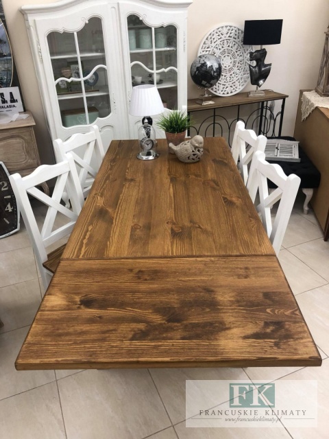 LITE DREWNO ! STÓŁ rozkładany PROWANSJA RUSTIC BOHO VINTAGE