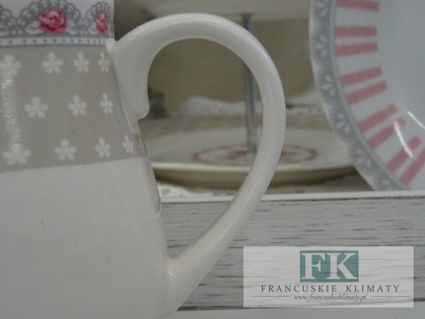 KOLEKCJA PINK ROSES MLECZNIK poj. 250ml. styl francuski, shabby, vintage