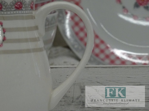 KOLEKCJA PINK ROSES MLECZNIK poj. 250ml. styl francuski, shabby, vintage