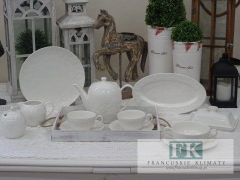 KOLEKCJA RUBELLA CUKIERNICA+MLECZNIK wys. 12 cm styl francuski, shabby, vintage