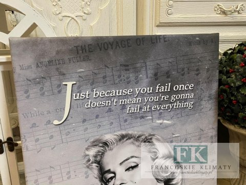 OBRAZ NA PŁÓTNIE 50x60 MARILYN MONROE NUTKI RETRO VINTAGE