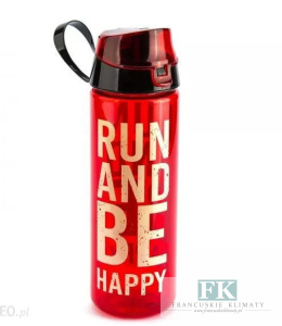 BUTELKA NA WODĘ 750 ML RUN AND BE HAPPY
