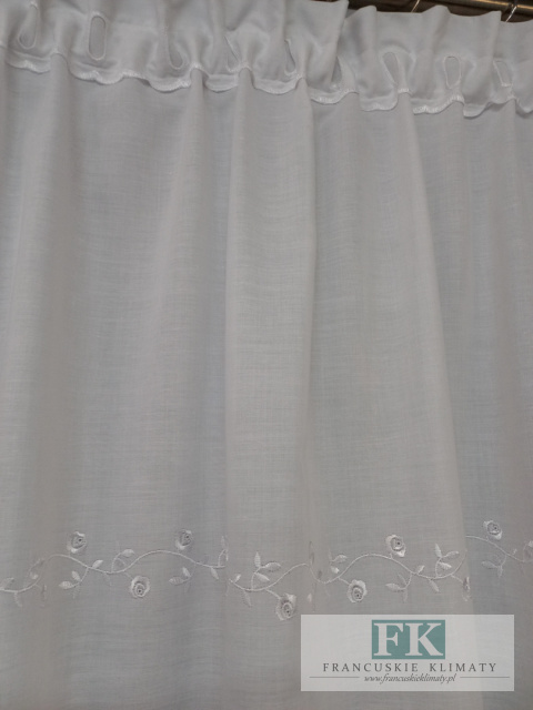 FIRANA , ZAZDROSTKA BAWEŁNA HAFTOWANA 325/85, , PROWANSJA SHABBY CHIC , VINTAGE