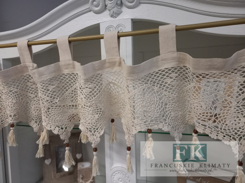 ZAZDROSTKA SZYDEŁKOWA "BABCINE ROBÓTKI" 30/150 NATURA KREM , PROWANSJA , SHABBY ZAZDROSTKA SZYDEŁKOWA "BABCINE ROBÓTKI" 30/150 NATURA KREM , PROWANSJA , SHABBY