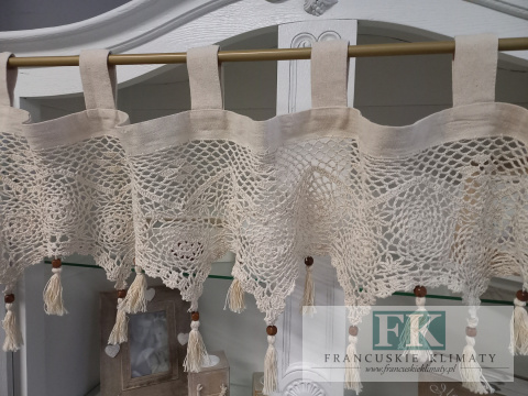 ZAZDROSTKA SZYDEŁKOWA "BABCINE ROBÓTKI" 30/150 NATURA KREM , PROWANSJA , SHABBY ZAZDROSTKA SZYDEŁKOWA "BABCINE ROBÓTKI" 30/150 NATURA KREM , PROWANSJA , SHABBY