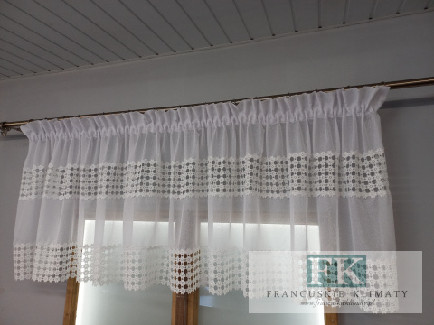 LAMBREKIN FIRANA GIPIURA NATURA PROWANSJA SHABBY CHIC VINTAGE KORONKA 380/70