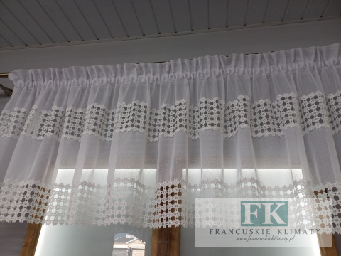 LAMBREKIN FIRANA GIPIURA NATURA PROWANSJA SHABBY CHIC VINTAGE KORONKA 380/70