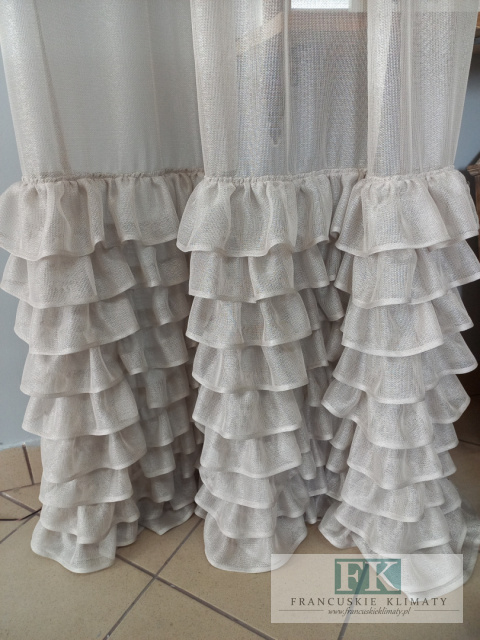 PROWANSJA FIRANA BOK 10 FALBAN FALBANY retro vintage 140/250 cm