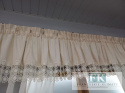 KPL lambrekin z gipiurą ,300/50 , 140/160 , boki szarfa batyst PROWANSJA , VINTAGE SHABBY