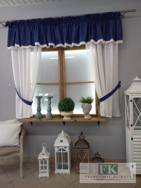 KPL LAMBREKIN + 2 BOKI BAWEŁNA koronka , prowansja , shabby chic