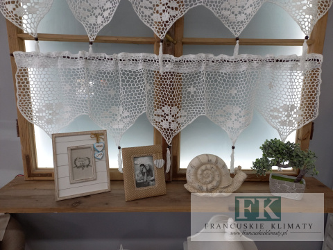 ZAZDROSTKA SZYDEŁKOWA "BABCINE ROBÓTKI" 30/150 BIEL , PROWANSJA , SHABBY ZAZDROSTKA SZYDEŁKOWA "BABCINE ROBÓTKI" 30/150 BIEL , PROWANSJA , SHABBY