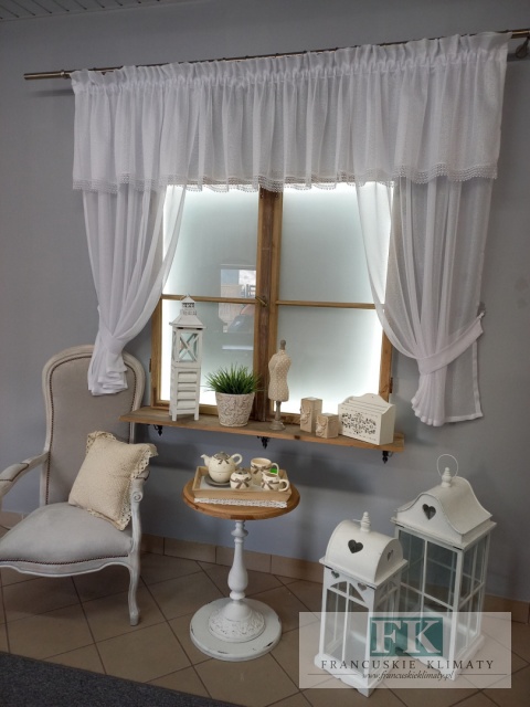 KPL "SANDRA" LAMBREKIN + FIRANA , GIPIURA , prowansja , shabby chic